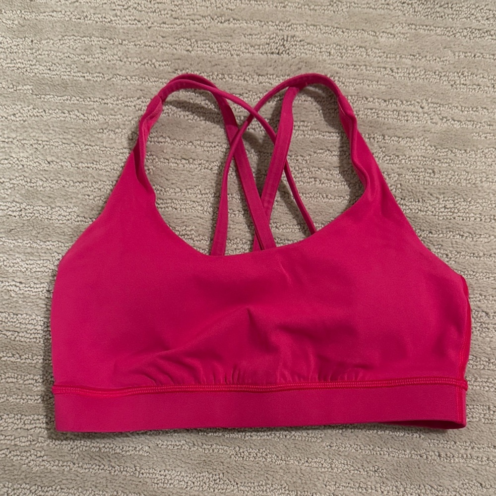 Lululemon pink sports bra